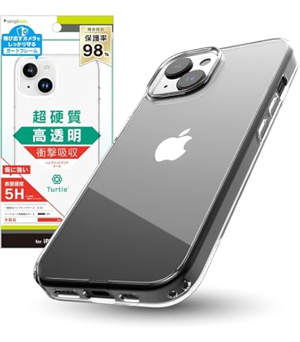 Amazon.co.jp: Simplism シンプリズム iPhone 15 [GLASSICA] 背面